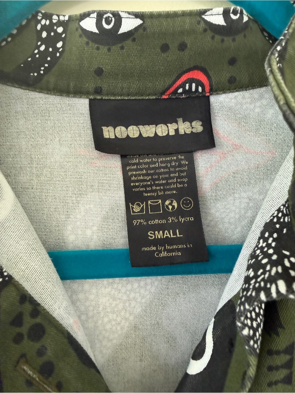 Nooworks Olive Green Nico dress in Black Swan - Picture 3 of 5